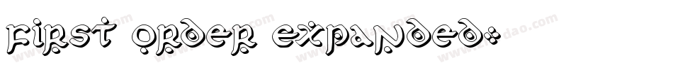 First Order Expanded字体转换